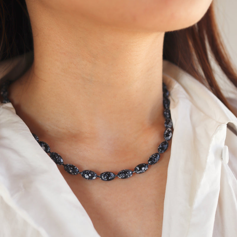 marble coating necklace