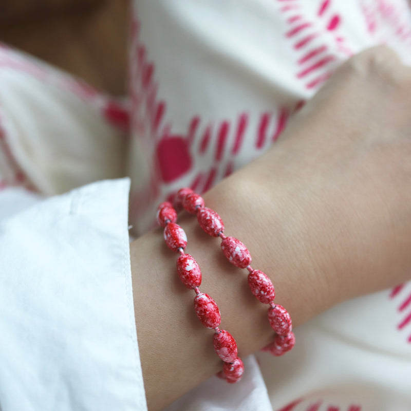 marble coating necklace
