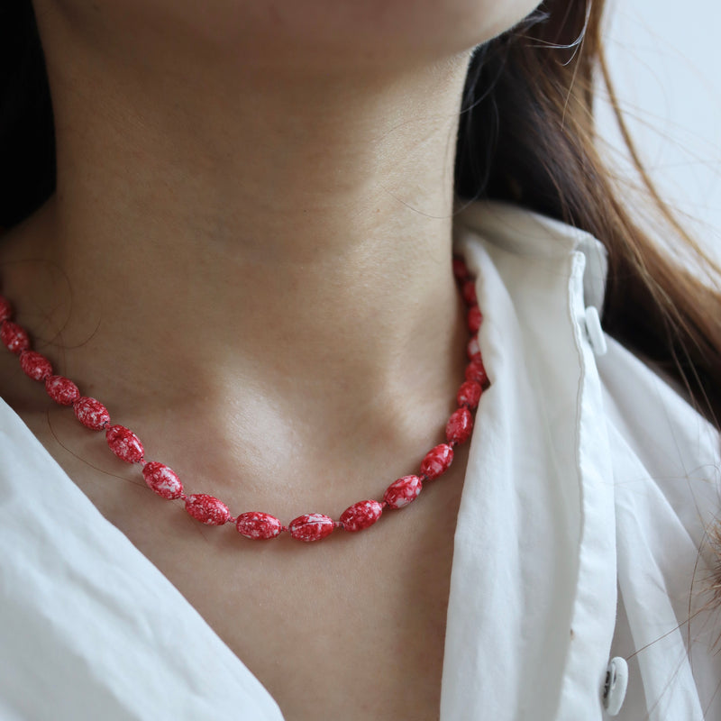 marble coating necklace