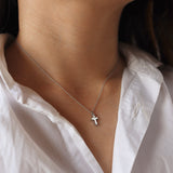 mini cross necklace
