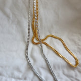 dot to line necklace