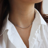 dot to line necklace