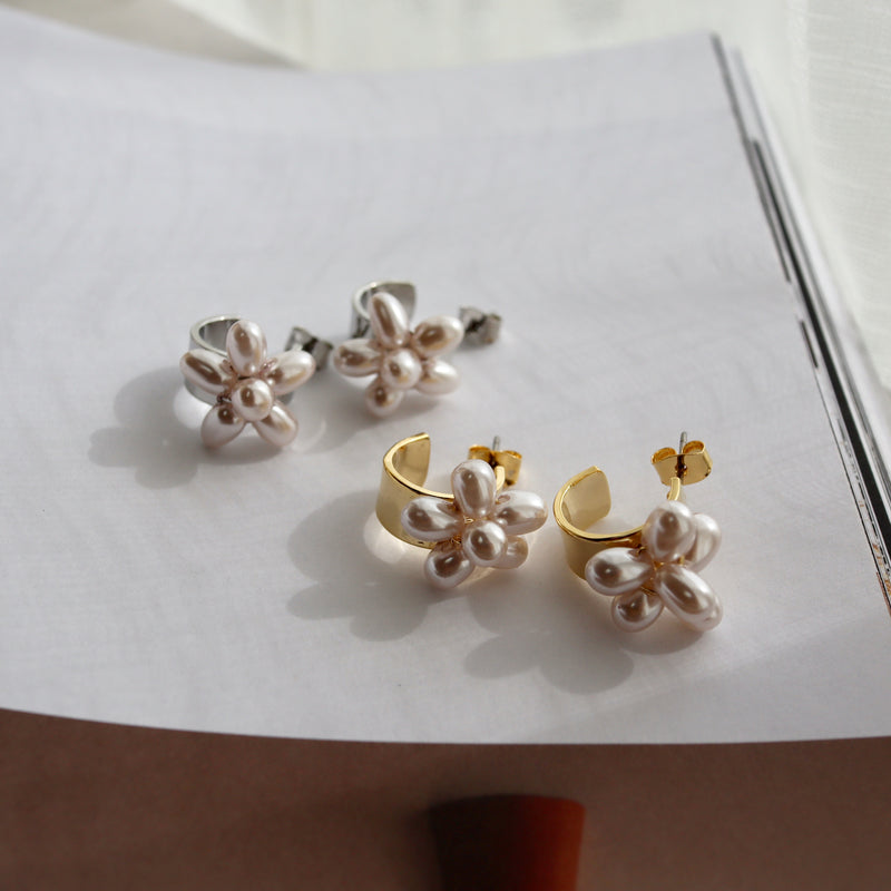 flower point pearl pierce