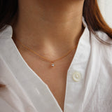 one point zir necklace