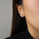 shiny stiffly earring & ear cuff