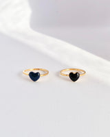 calm color heart ring