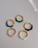 melted bi-color thin ring