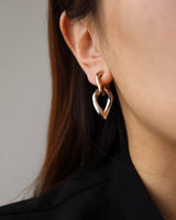 shiny hoop golsil pierce