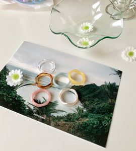 colorful wave ring