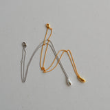 sleek drop necklace