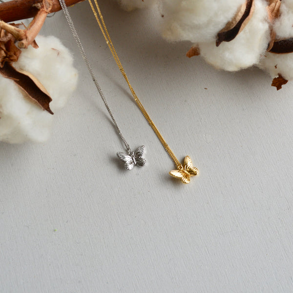 アクセサリー Belle shiny butterfly necklace - beller