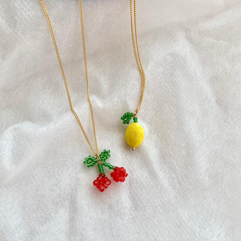 beads fruits necklace