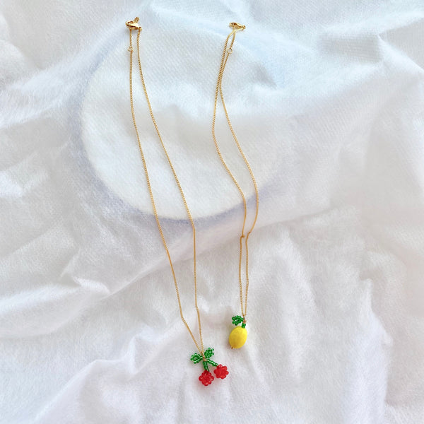 beads fruits necklace