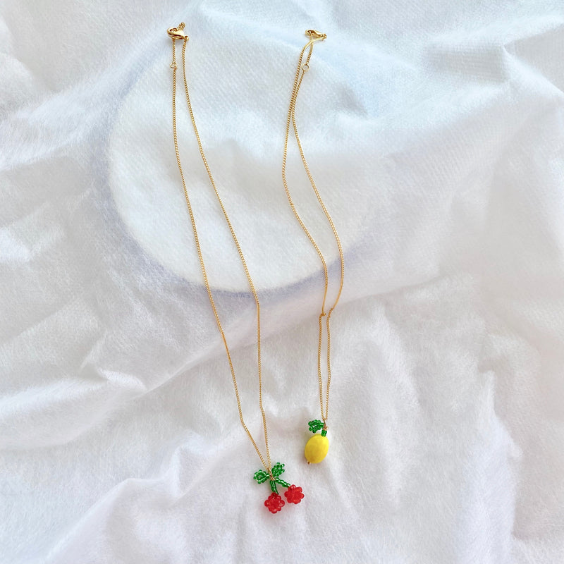 beads fruits necklace