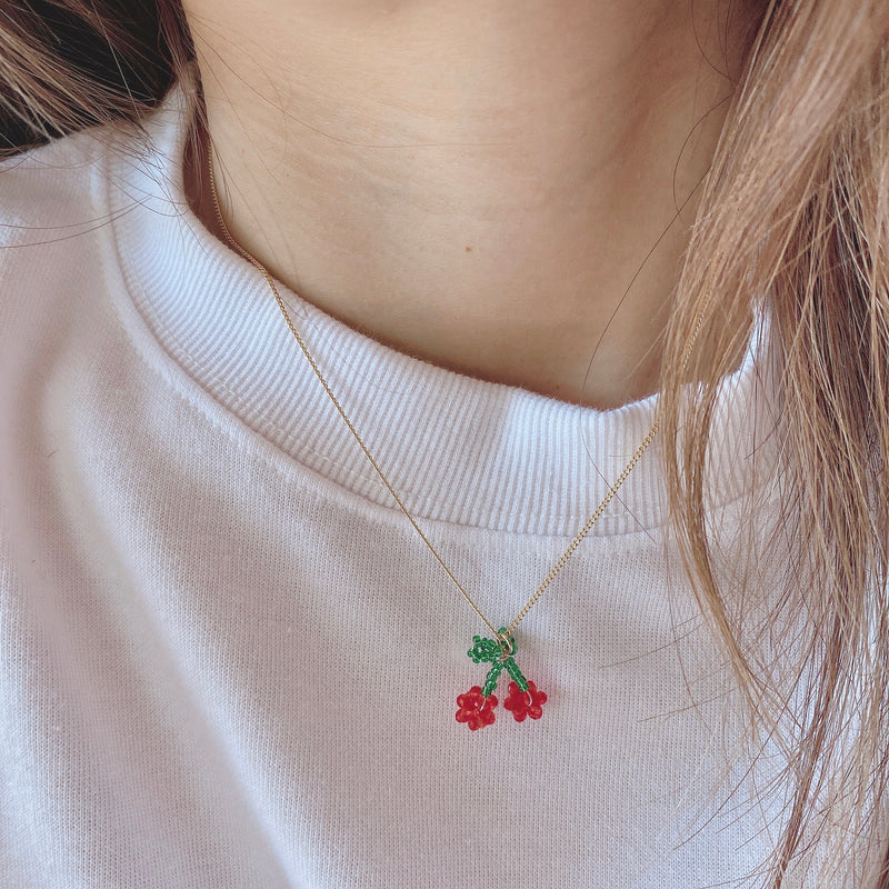 beads fruits necklace
