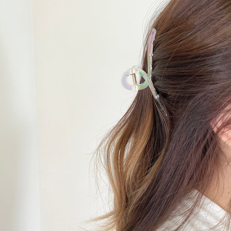 acryl aurora hair clip