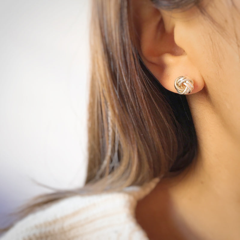 french braid pierce & earring