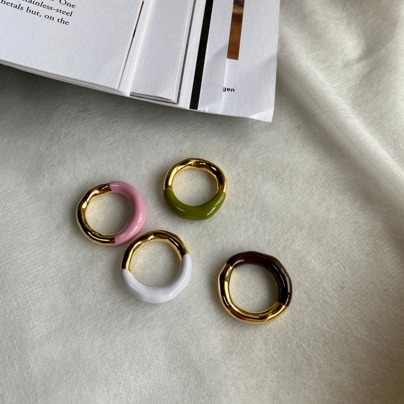 thin bi-color ring