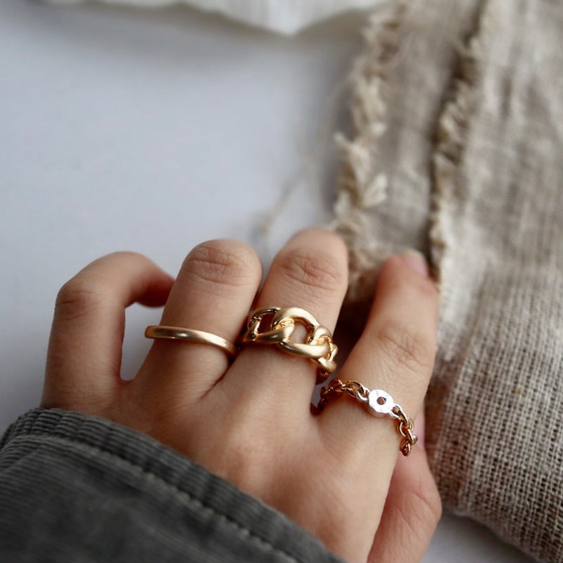 wave thin ring