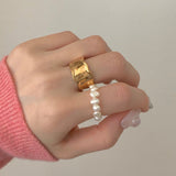 luxury pearl ring