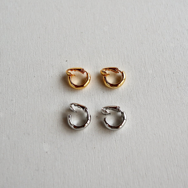 circle clip earring & earcuff