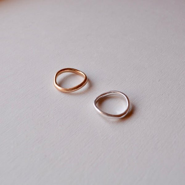 wave thin ring