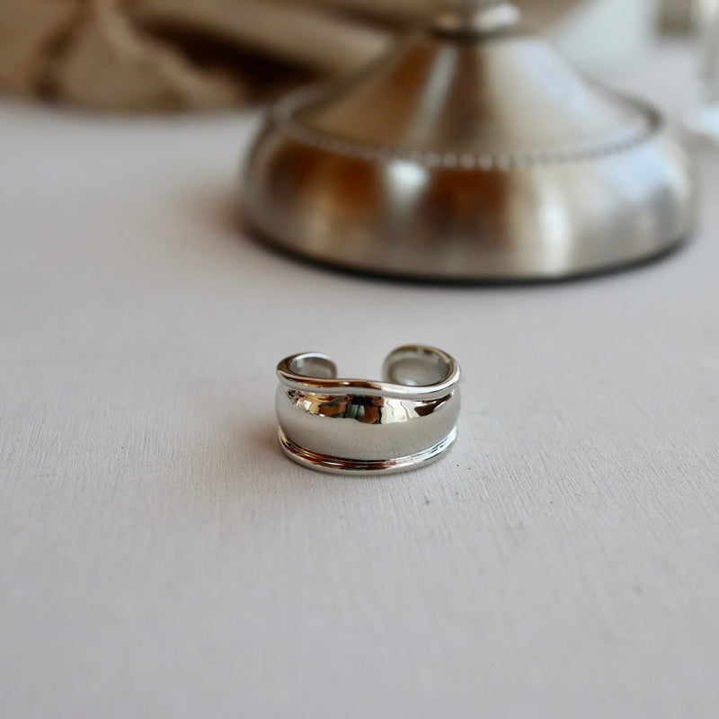 wavy plate ring