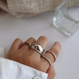 wavy plate ring
