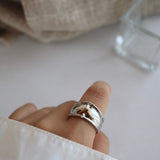 wavy plate ring