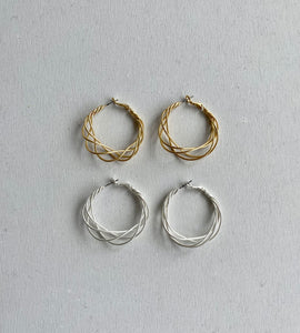 knit hoop pierce